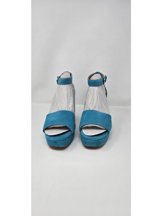 Naturalizer Shoes - Naturalizer Women's Pearlyn Platform Sandal Blue Suede 8 M